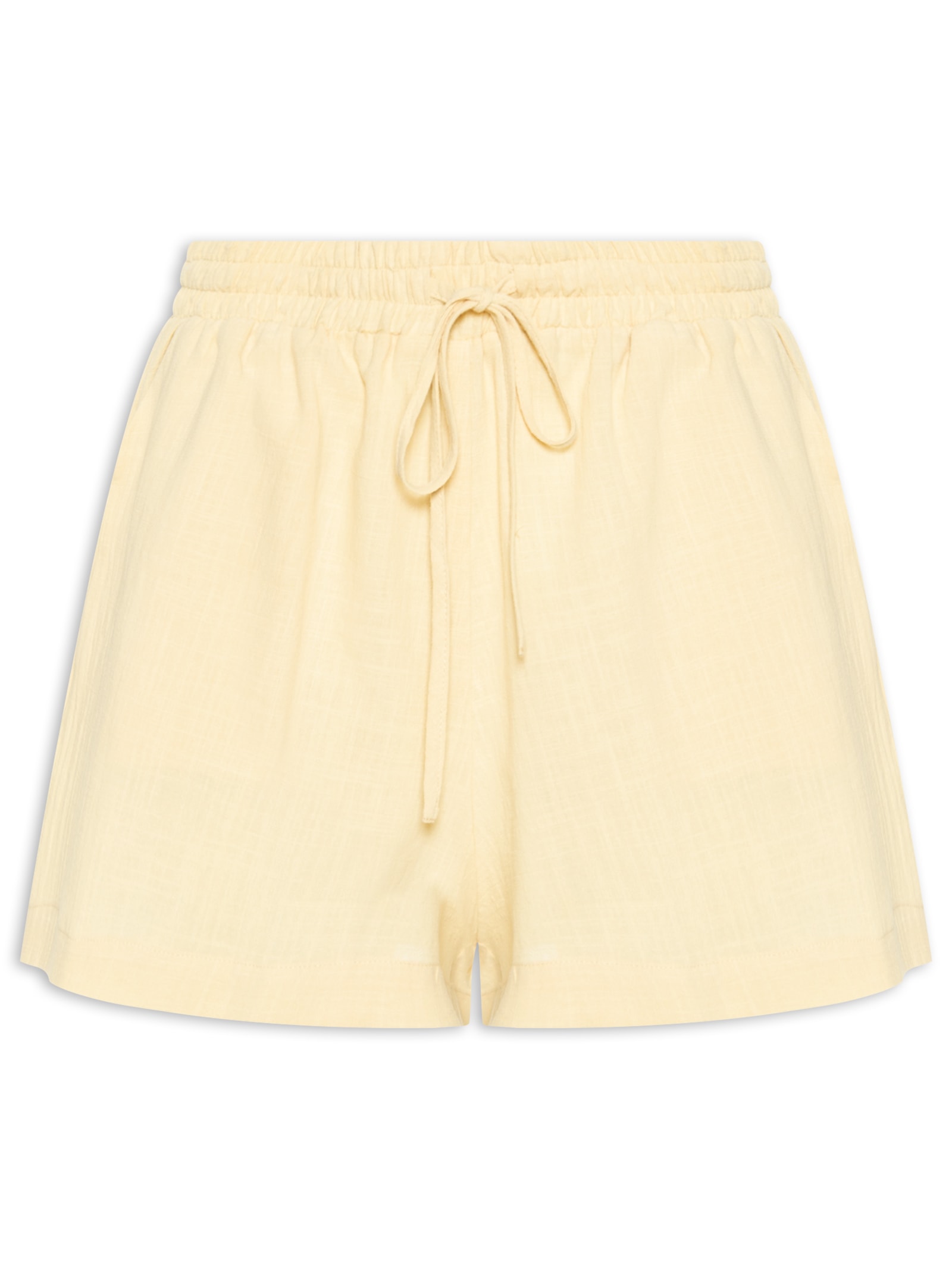 Short Ipa Algodão Feminino Bege Panô