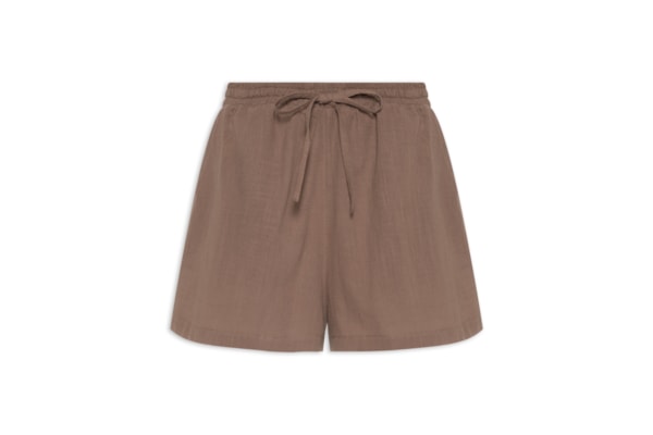 Short Ipa Algodão Feminino – Marrom
