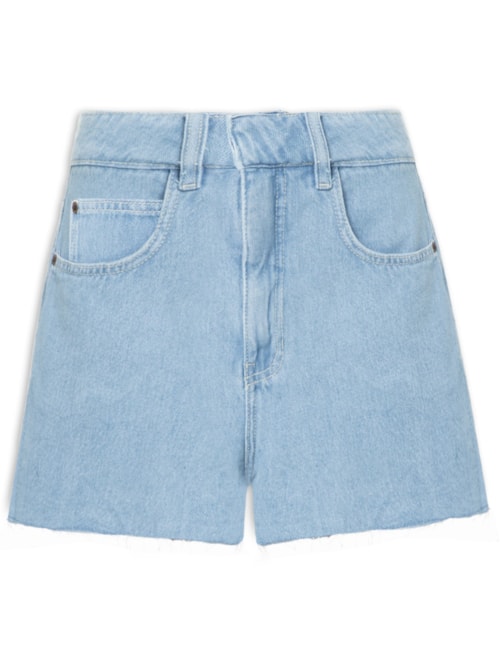 Short Jeans Básico Médio – Azul