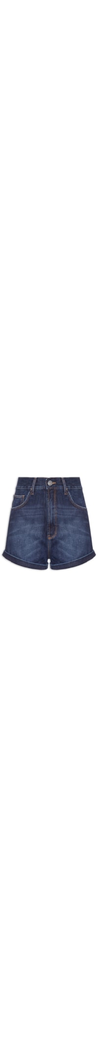 Short Jeans Curto Básico - Azul