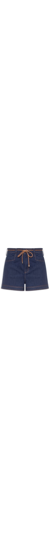 Short Jeans Feminina Joana Stretch - Azul