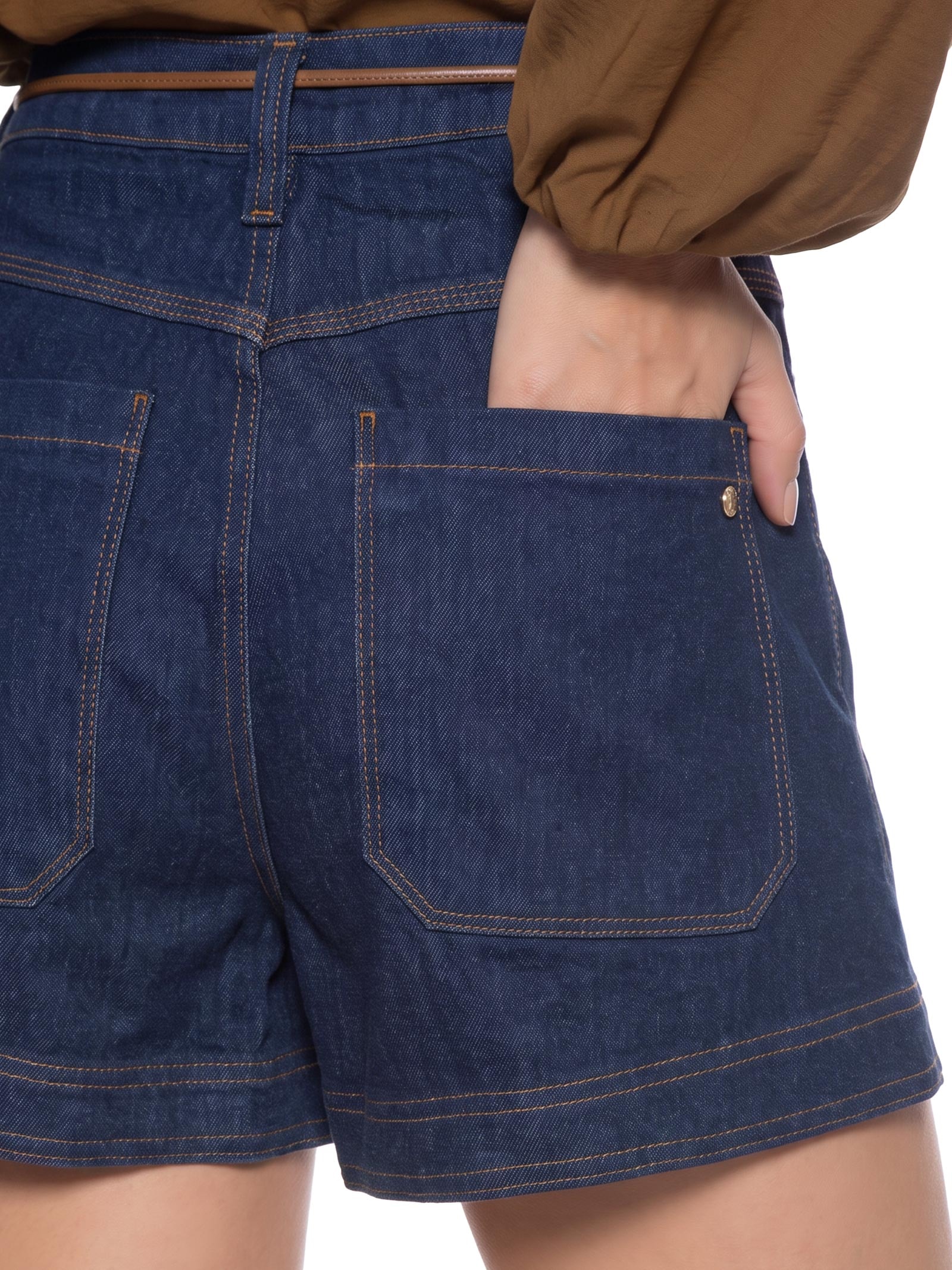 Short Jeans Feminina Joana Stretch Azul Colcci