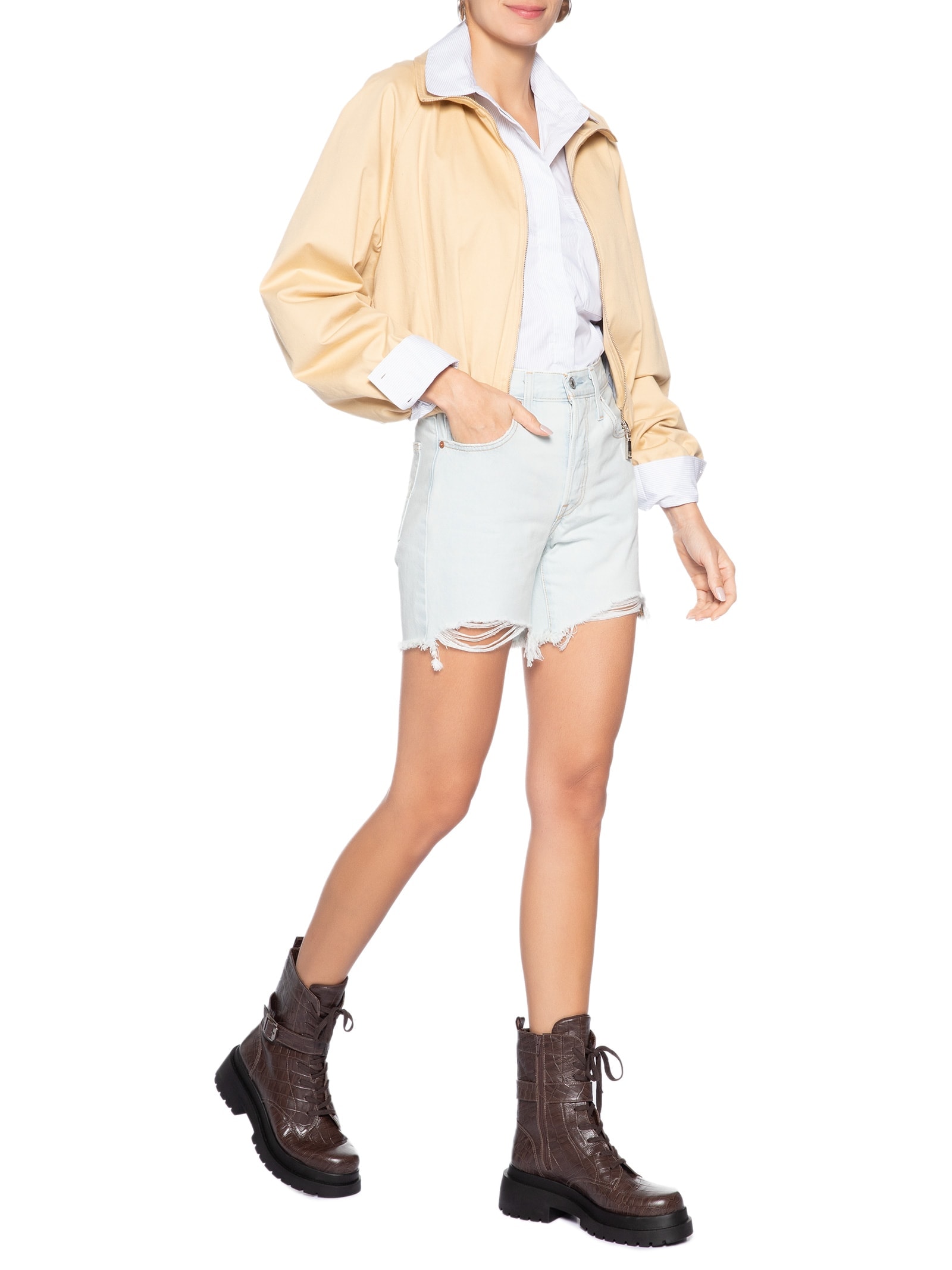 Short Jeans Feminino 501® Mid Thigh Azul Levi's