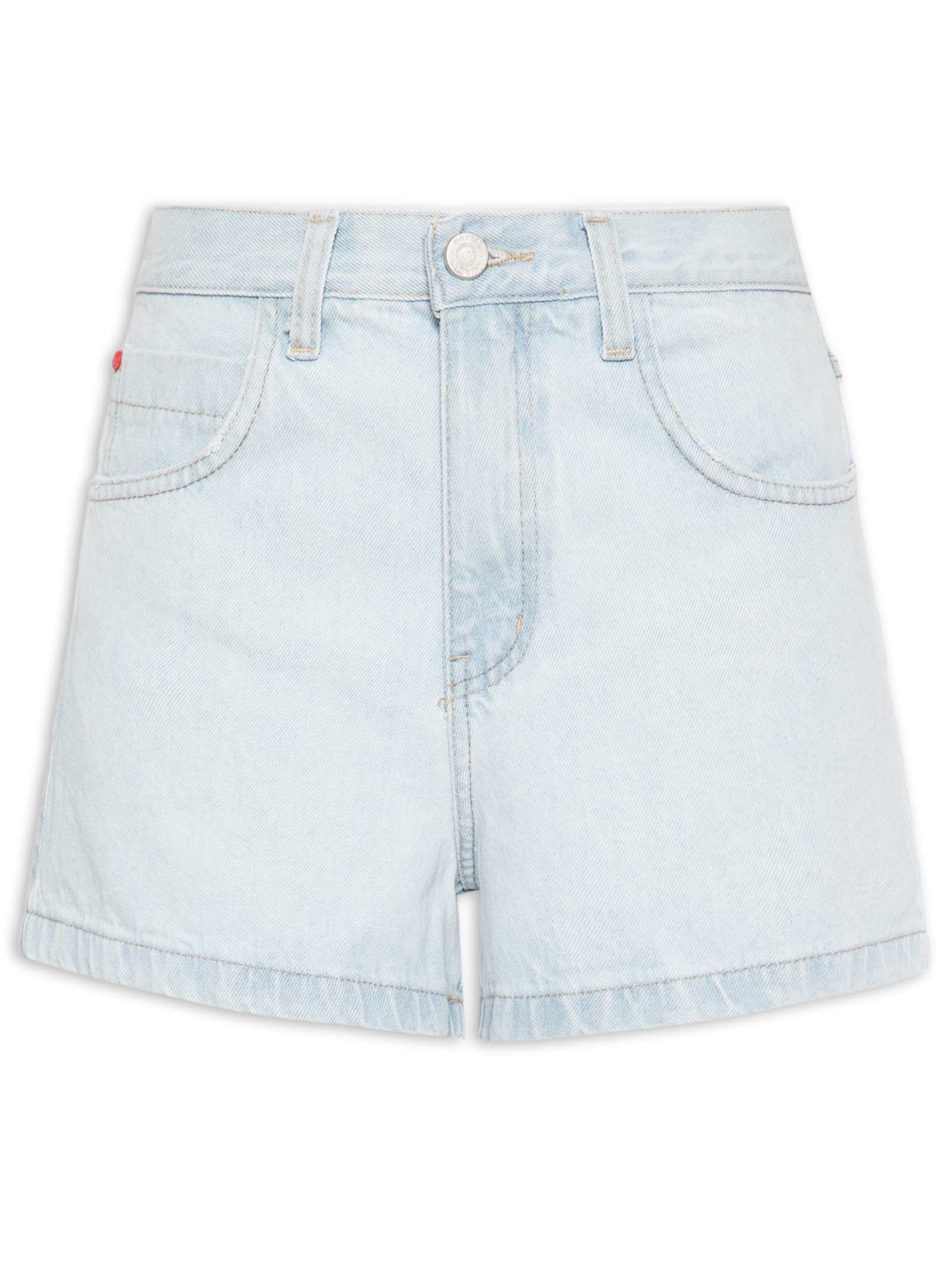 Short Jeans Feminino Basic Azul Cantão