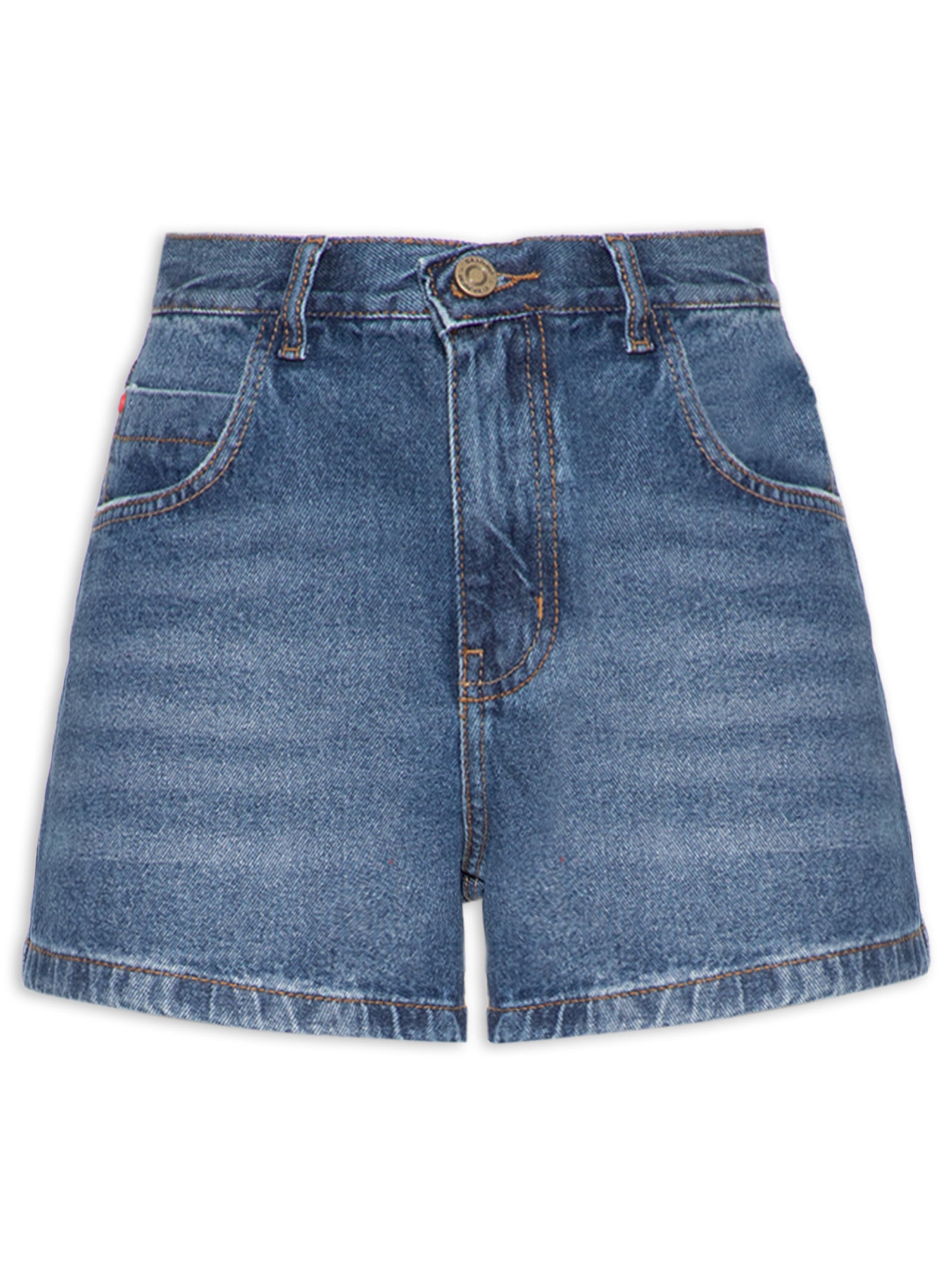 Short Jeans Feminino Basic Azul Cantão