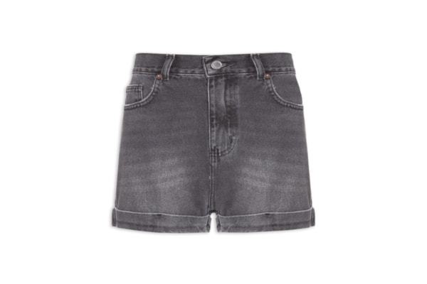 Short Jeans Feminino Black Barra Italiana Used - Preto