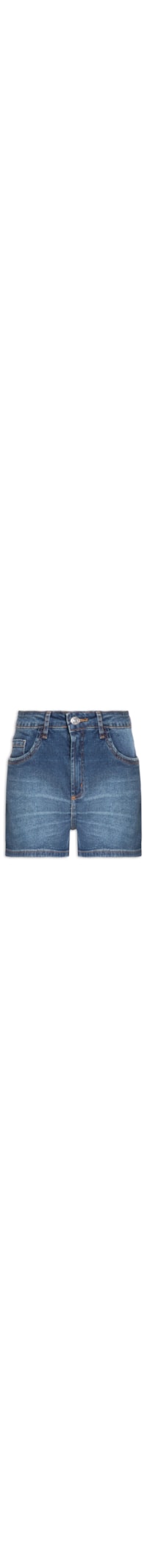 Short Jeans Feminino Comfort Cintura Média - Azul