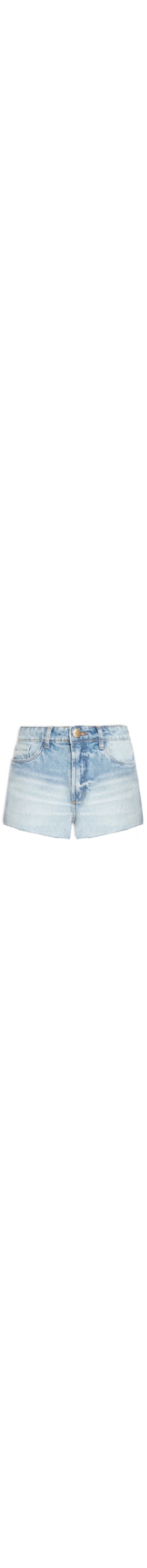 Short Jeans Feminino Grandfather Cintura Média - Azul