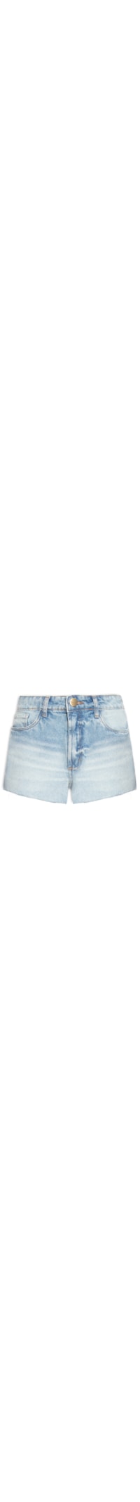 Short Jeans Feminino Grandfather Cintura Média - Azul