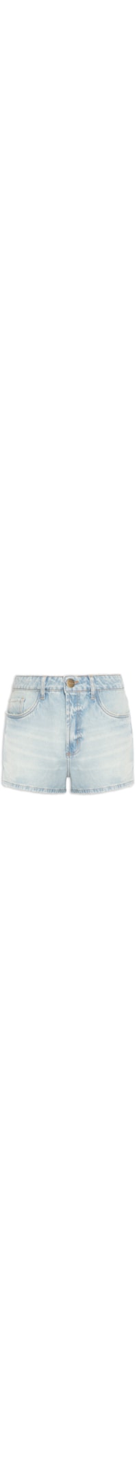 Short Jeans Feminino Grandfather Cintura Média - Azul