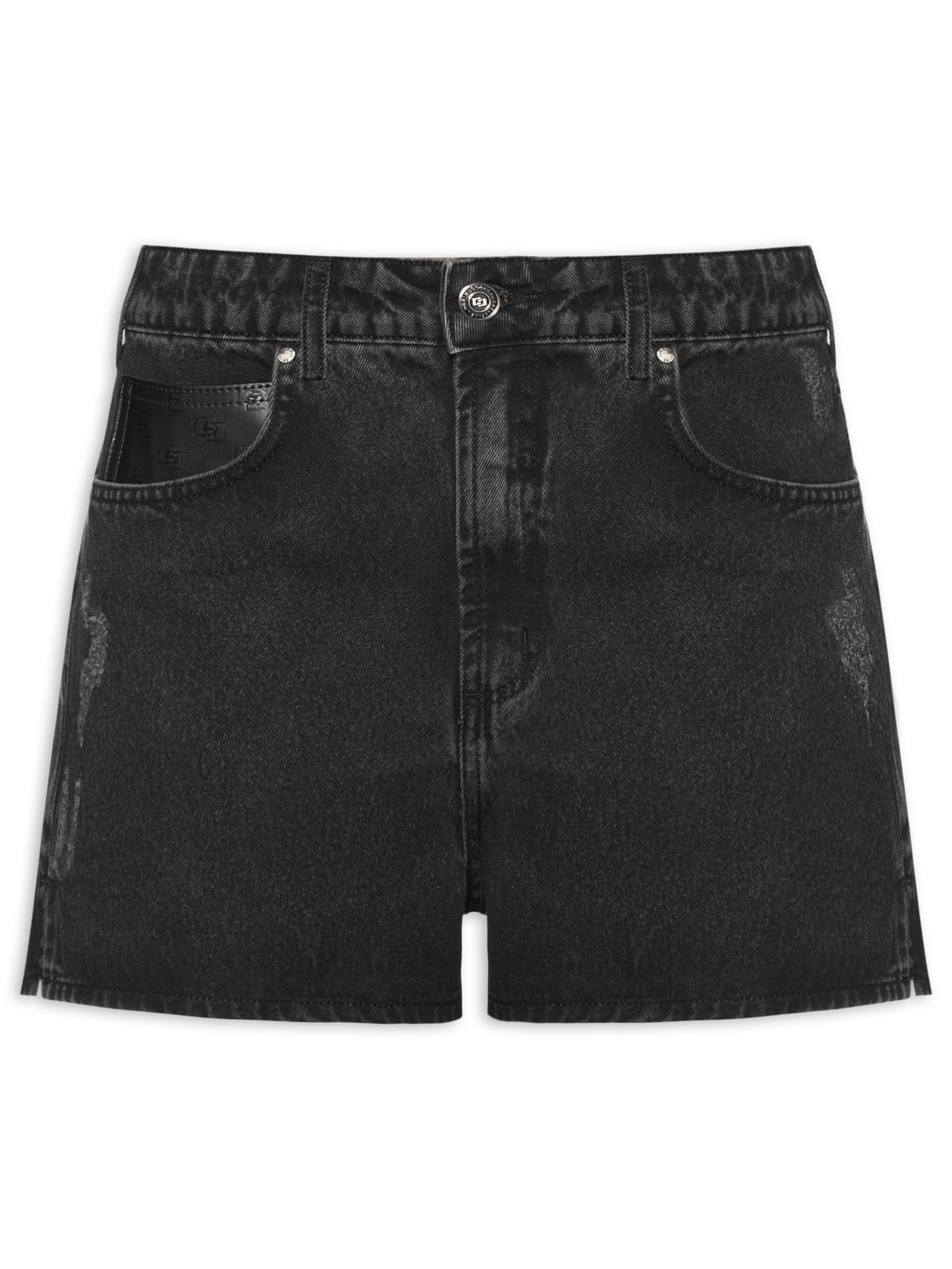 Short Jeans Feminino Jade Preto Colcci