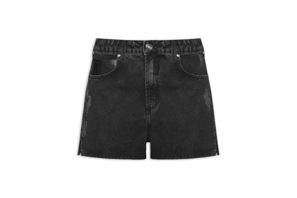 Short Jeans Feminino Jade - Preto