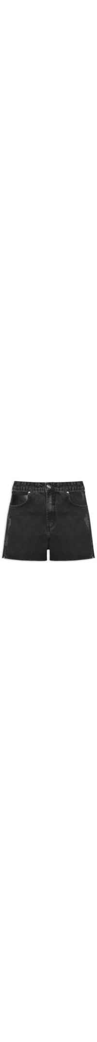 Short Jeans Feminino Jade - Preto