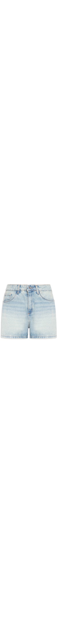 Short Jeans Feminino Mom Cintura Alta – Azul
