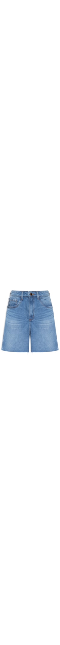 Short jeans Feminino Mom Super High - Azul