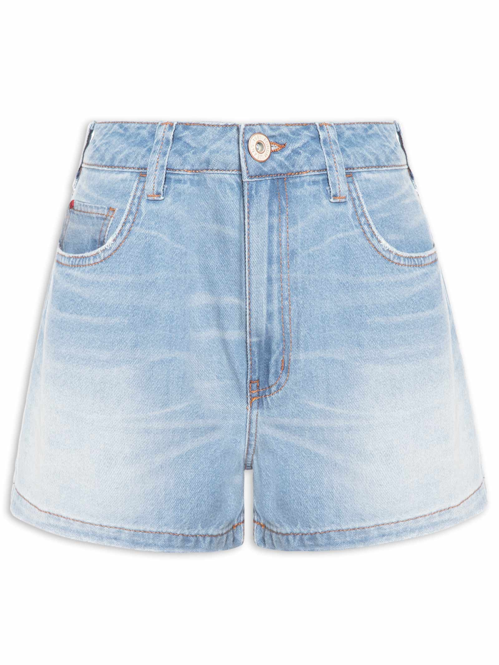 Short Jeans Feminino Nina Azul Forum