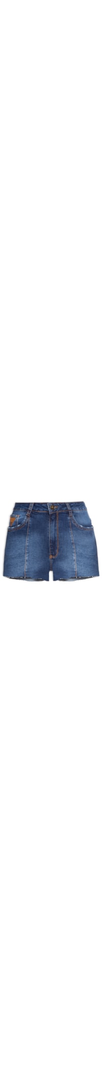 Short Jeans Hot Pants Super High - Azul