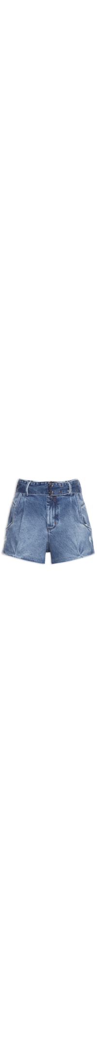 Short Jeans Mia Com Cinto - Azul