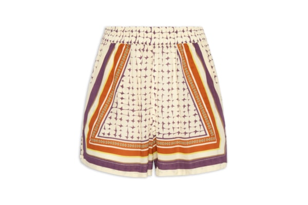 Short Lenço Feminino Cobogo - Bege