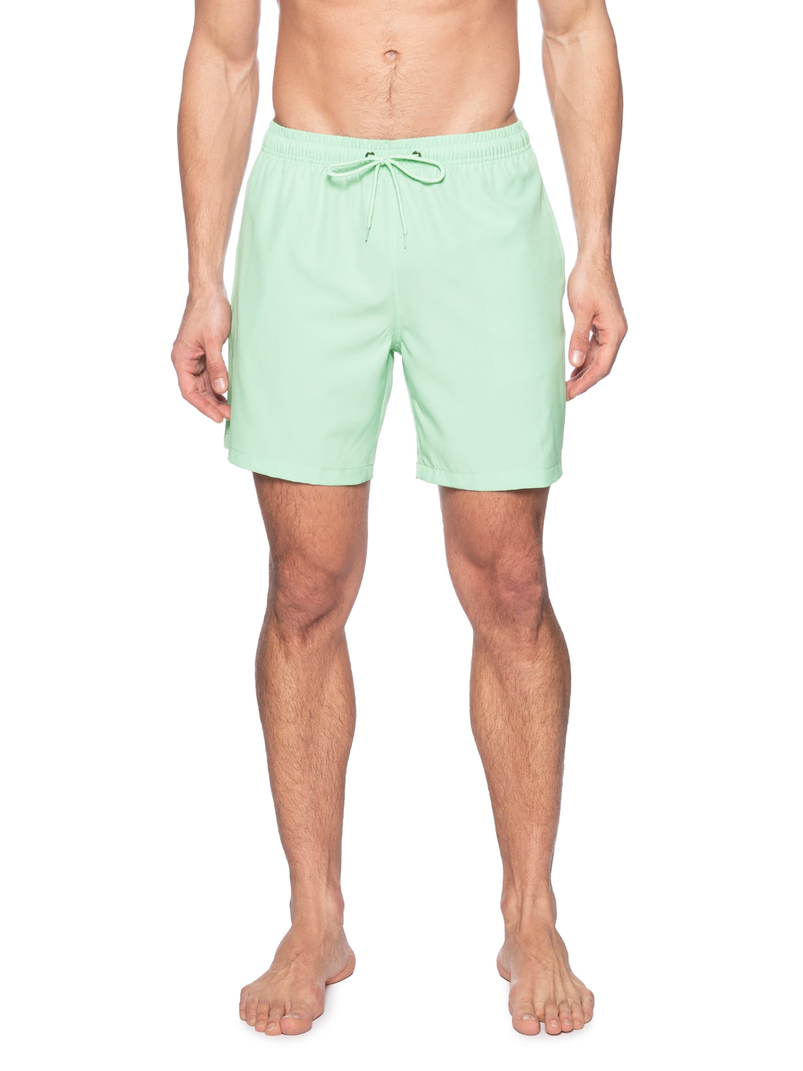 Short Masculina Beachwear Básico Verde  Basiq Men