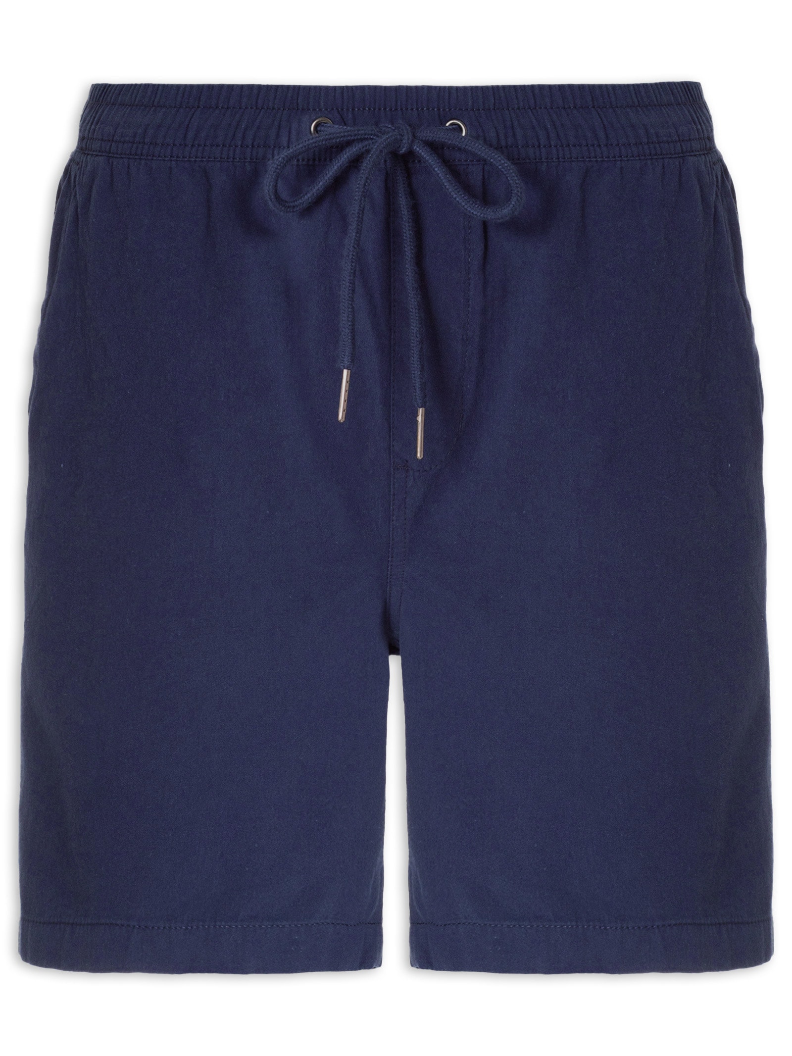 Short Masculina Em Sarja Básico Azul Basiq Men