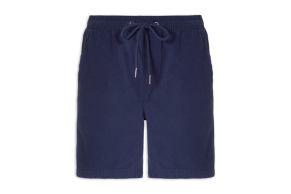 Short Masculina Em Sarja Básico - Azul