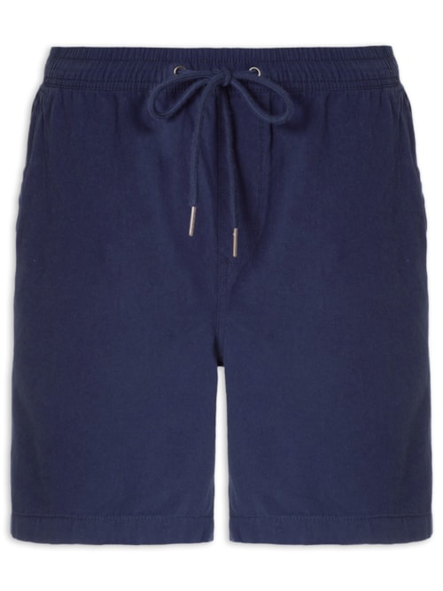 Short Masculina Em Sarja Básico – Azul