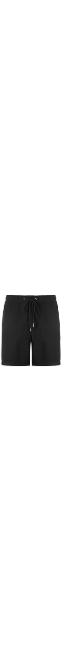 Short Masculina Em Sarja Básico - Preto