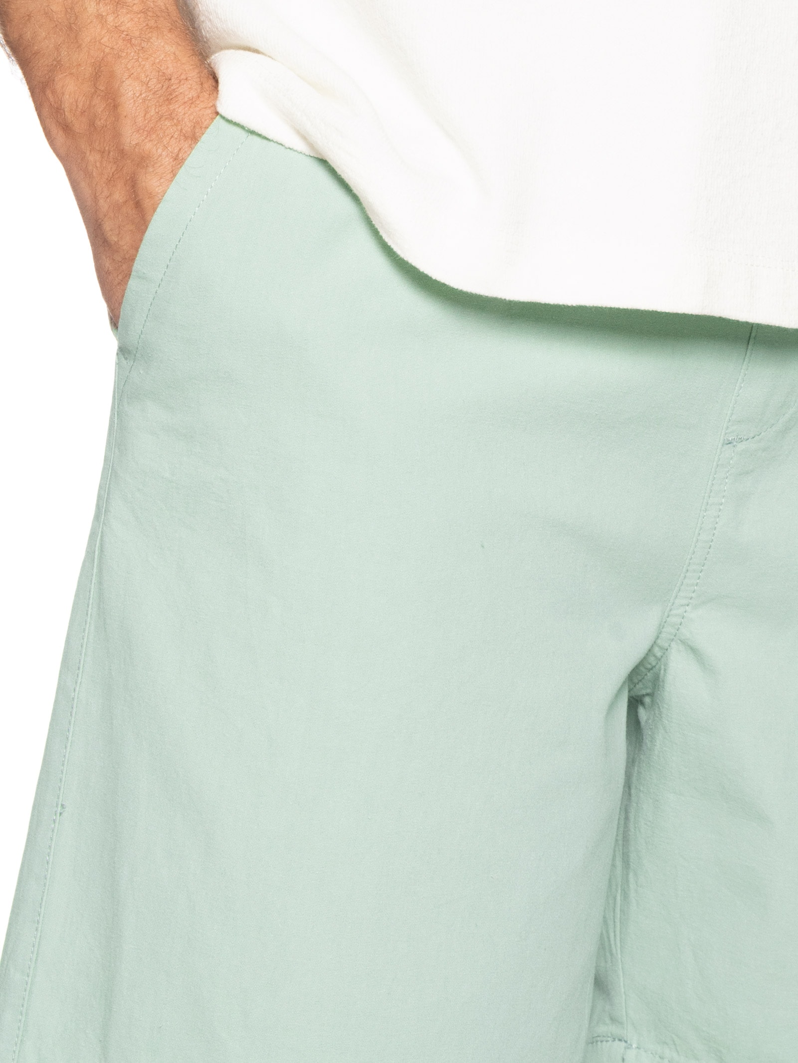 Short Masculina Em Sarja Básico Verde Basiq Men