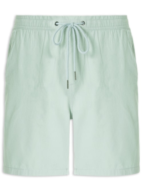 Short Masculina Em Sarja Básico – Verde