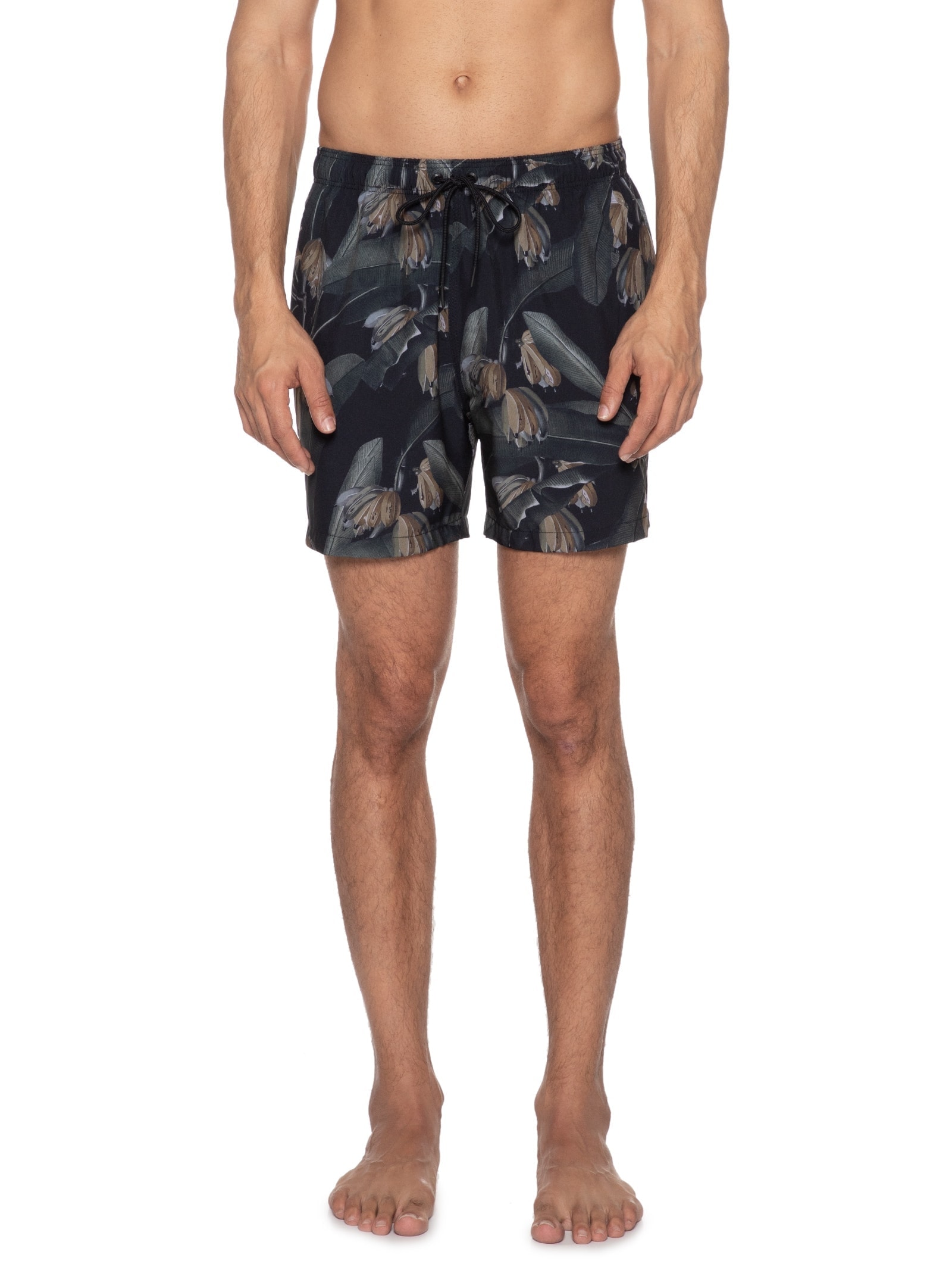 Short Masculina Praia Bananas Preto Foxton