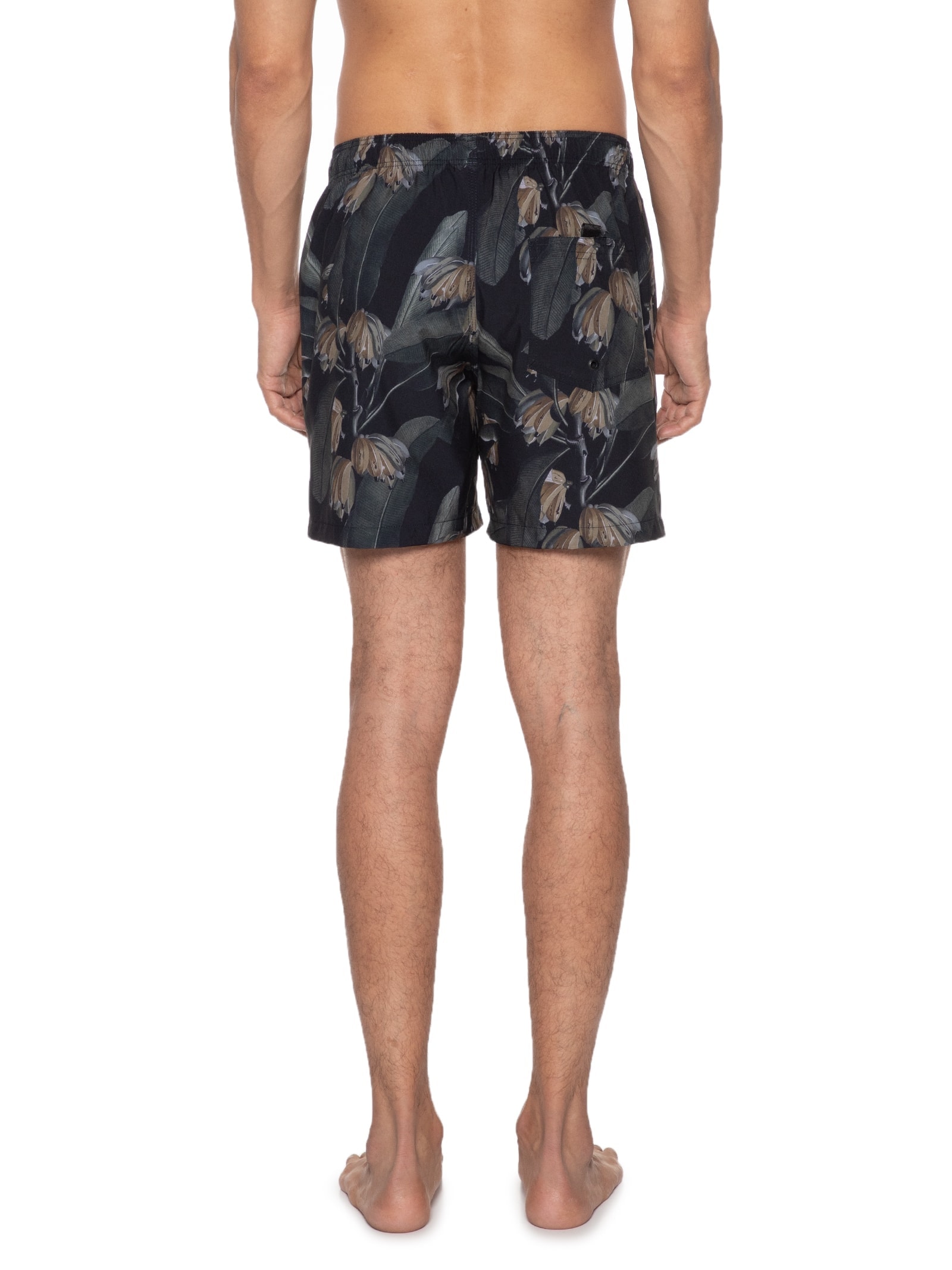 Short Masculina Praia Bananas Preto Foxton