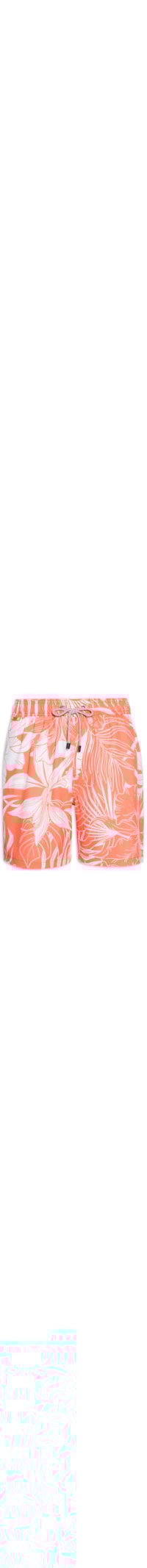 Short Masculino 4Way Estampado Bicolor - Laranja