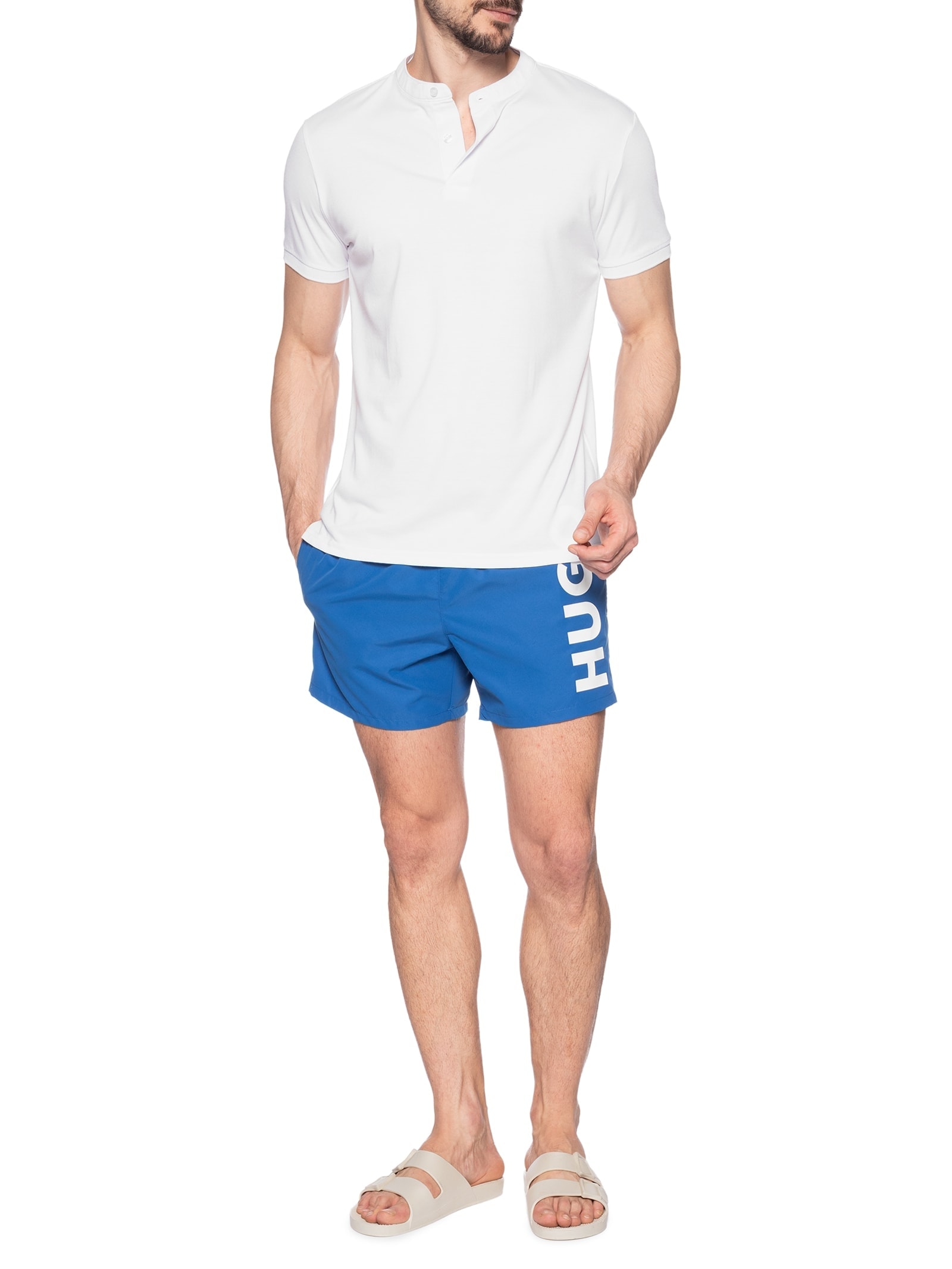 Short Masculino Abas Azul Hugo