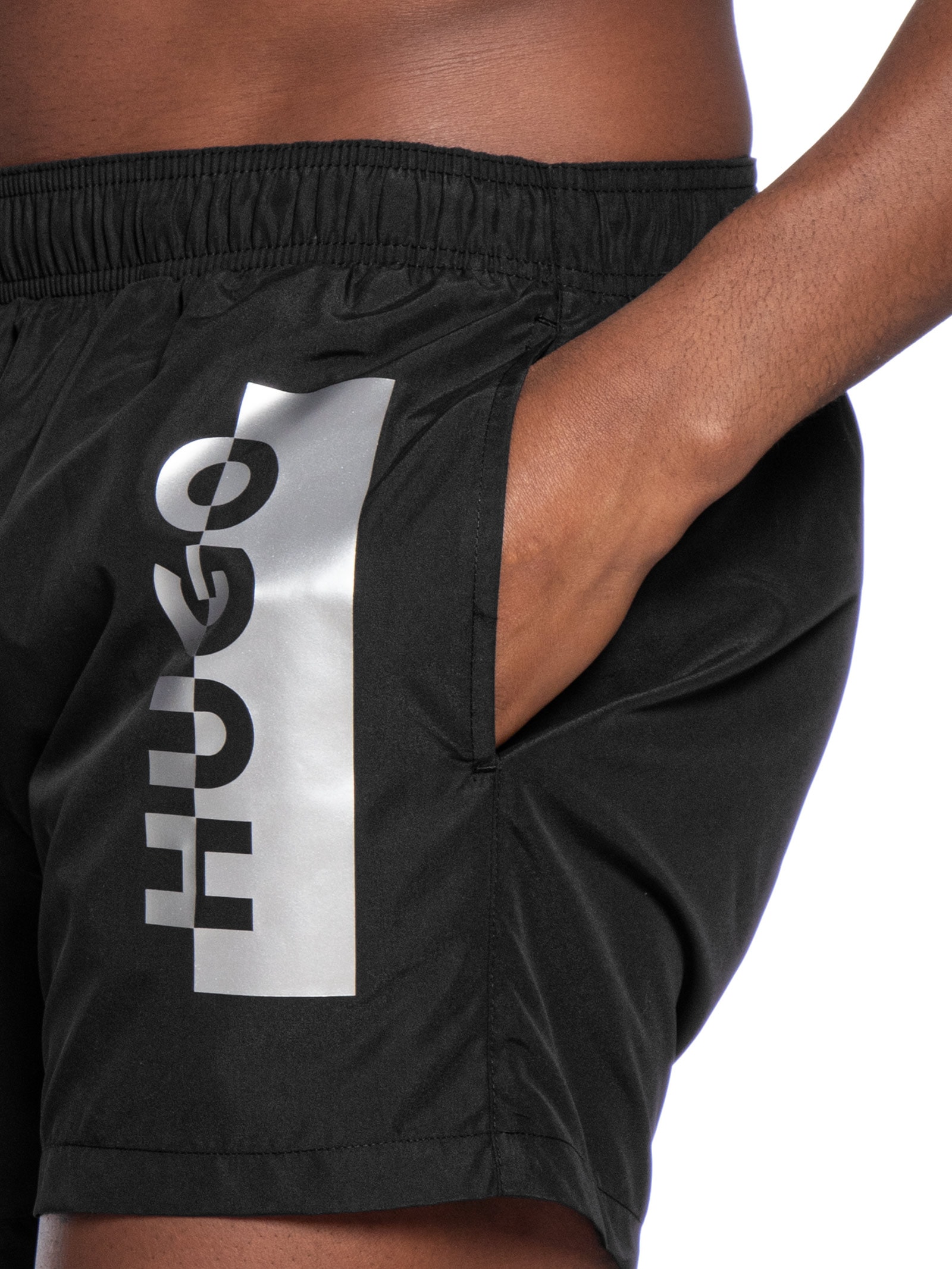 Short Masculino Abas Preto Hugo