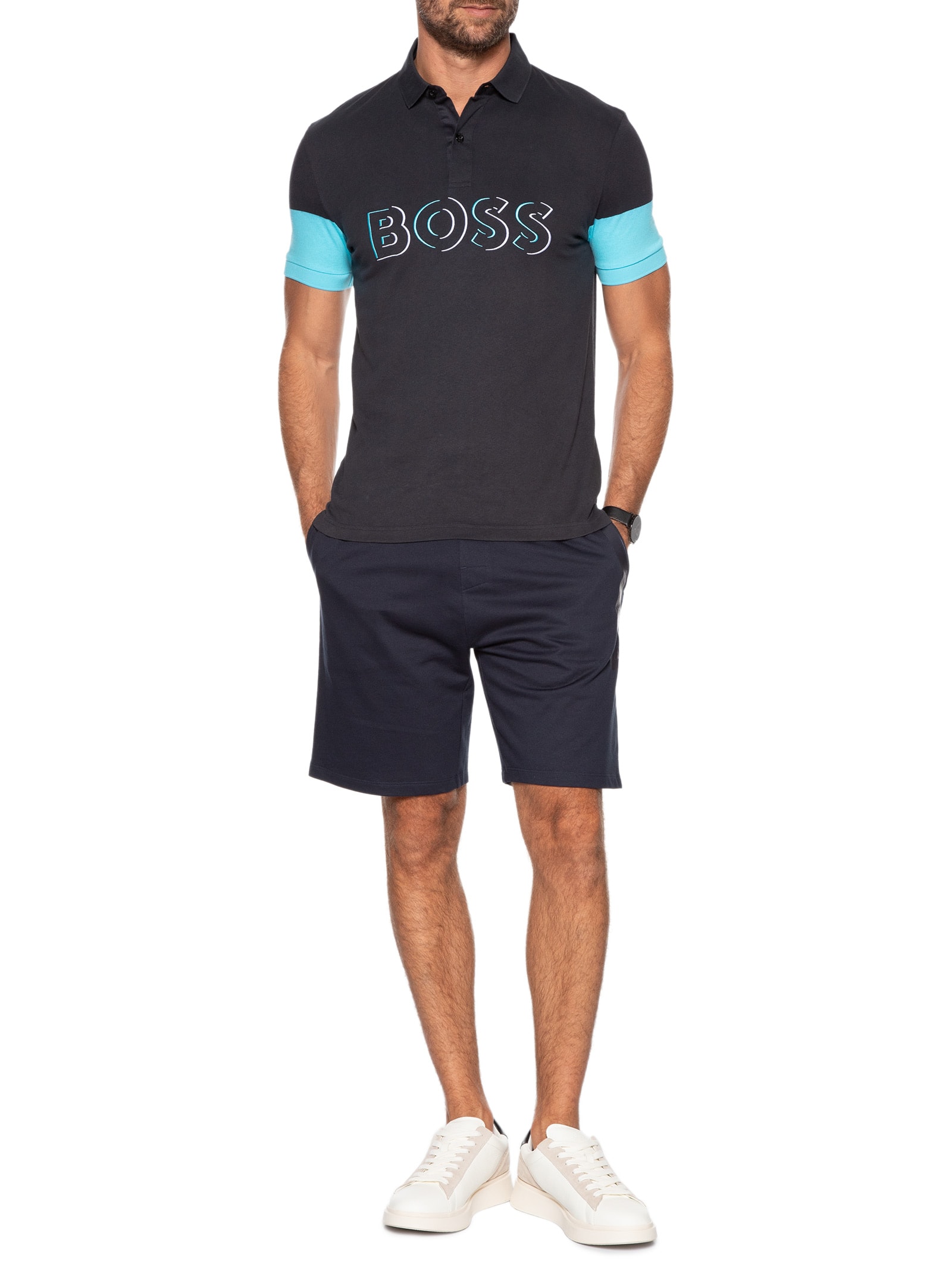 Short Masculino Authentic Azul Boss