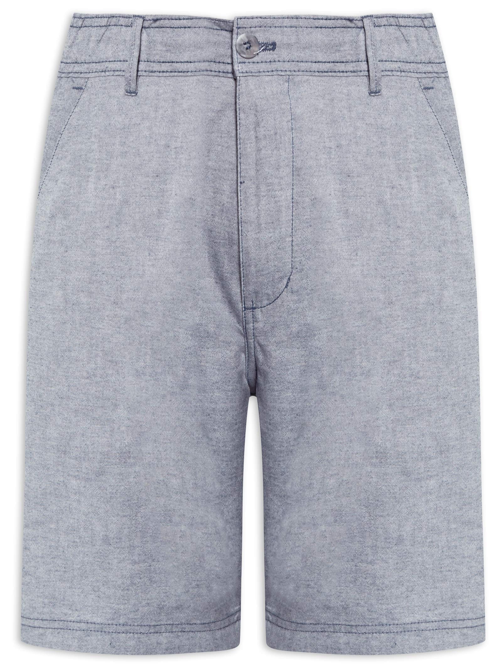 Short Masculino Balneário Algodão Azul '2 Essential