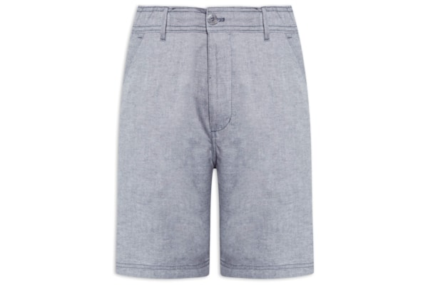 Short Masculino Balneário Algodão - Azul