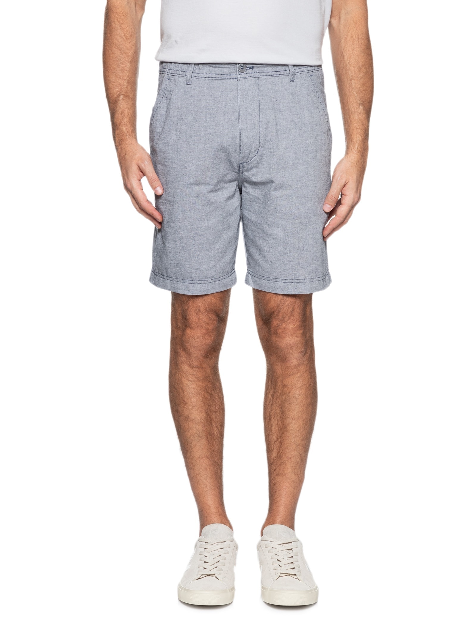 Short Masculino Balneário Algodão Azul '2 Essential