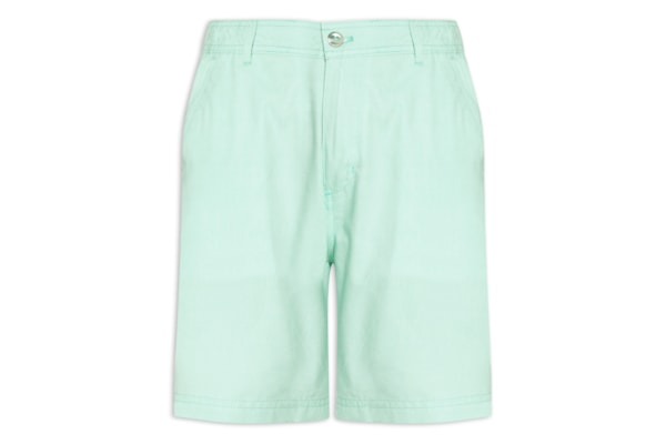 Short Masculino Balneário Algodão - Verde