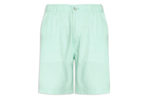 Short Masculino Balneário Algodão - Verde