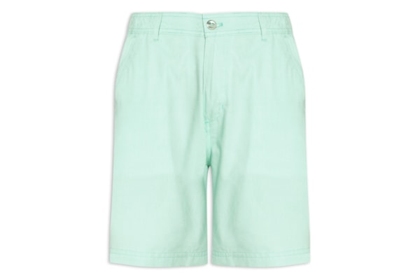 Short Masculino Balneário Algodão - Verde