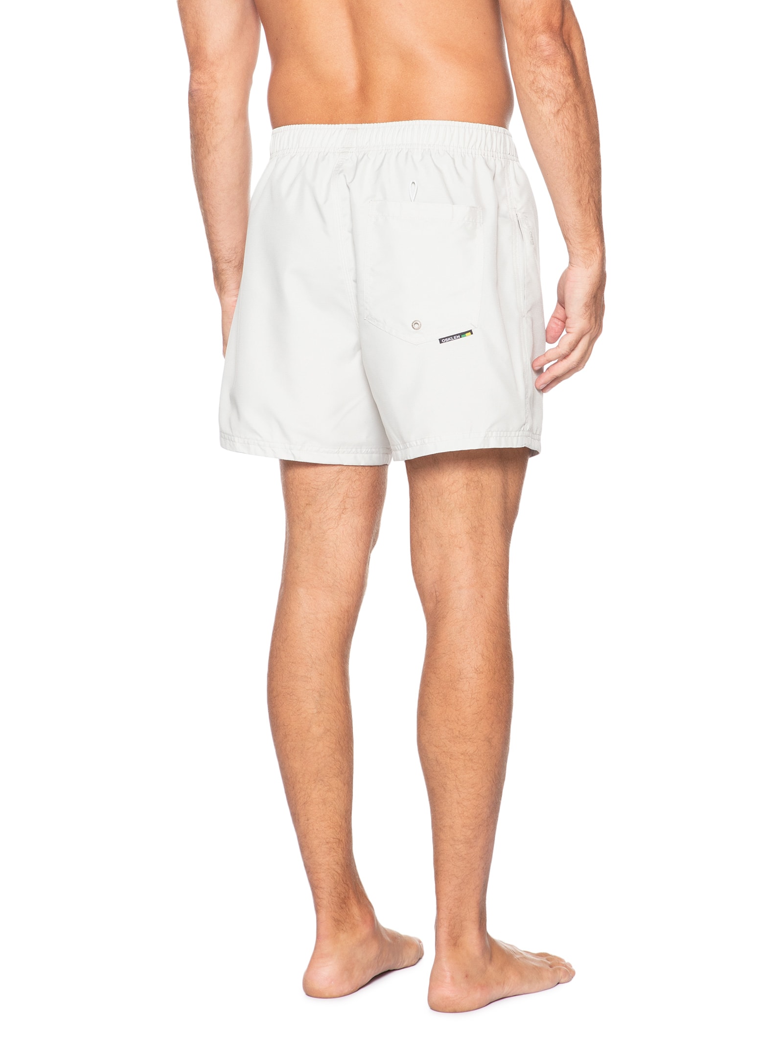 Short Masculino Beach Aquaone Riders Ripstop Branco Osklen