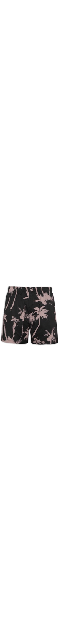 Short Masculino Beach Aquaone Rorschach - Preto