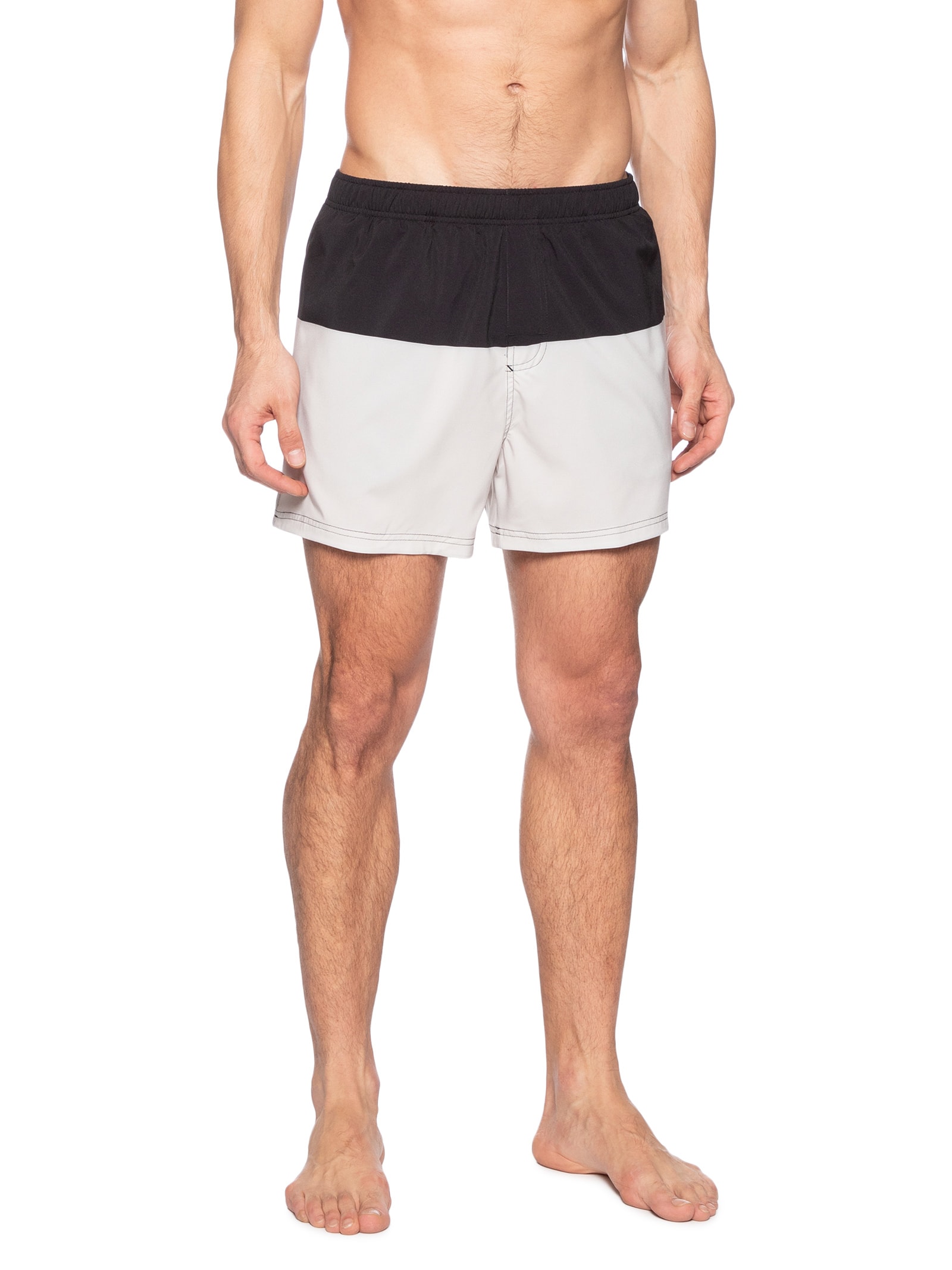 Short Masculino Beach Bicolor Brasão Branco Osklen