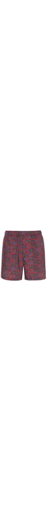 Short Masculino Beach Fish - Vermelho