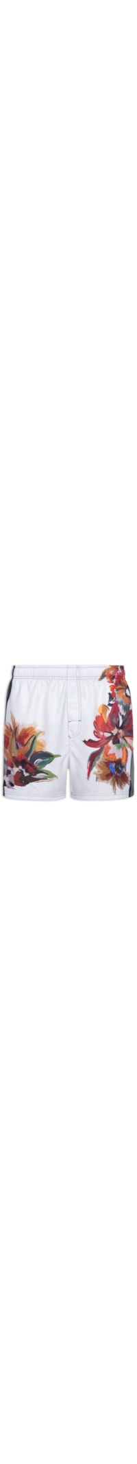 Short Masculino Beach Paradise Square - Branco