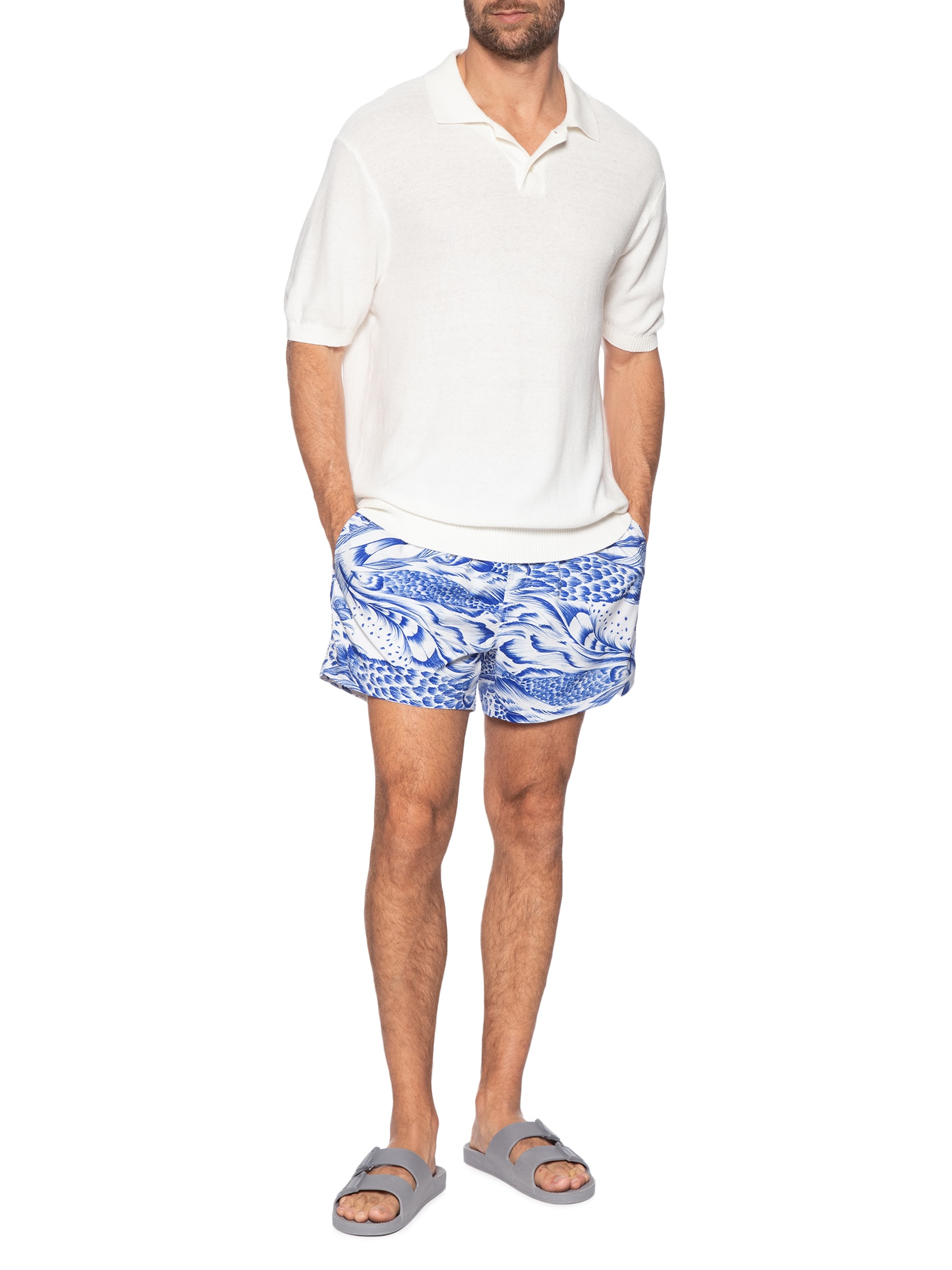 Short Masculino Beach Pirarucu Azul Osklen