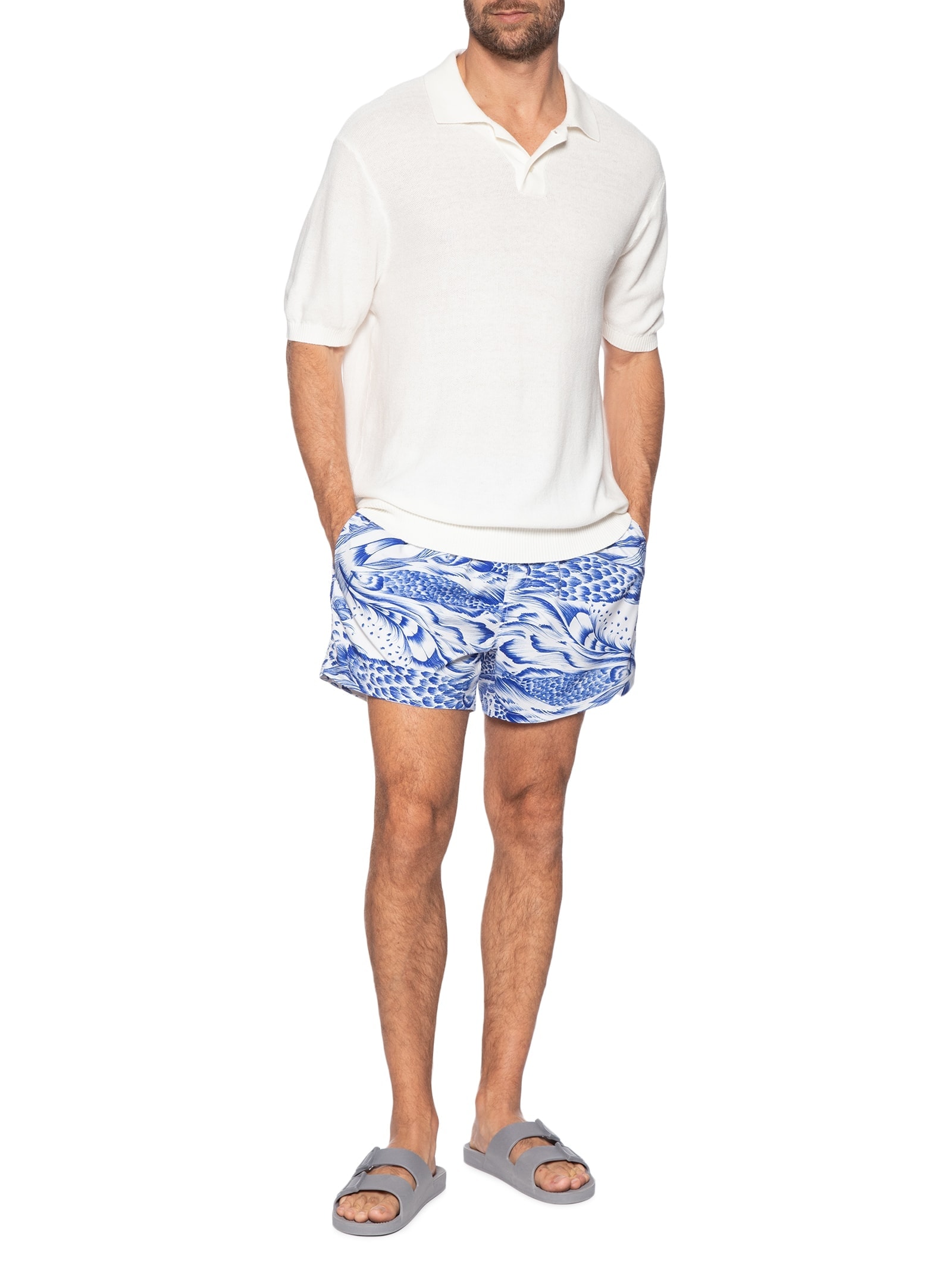 Short Masculino Beach Pirarucu Azul Osklen