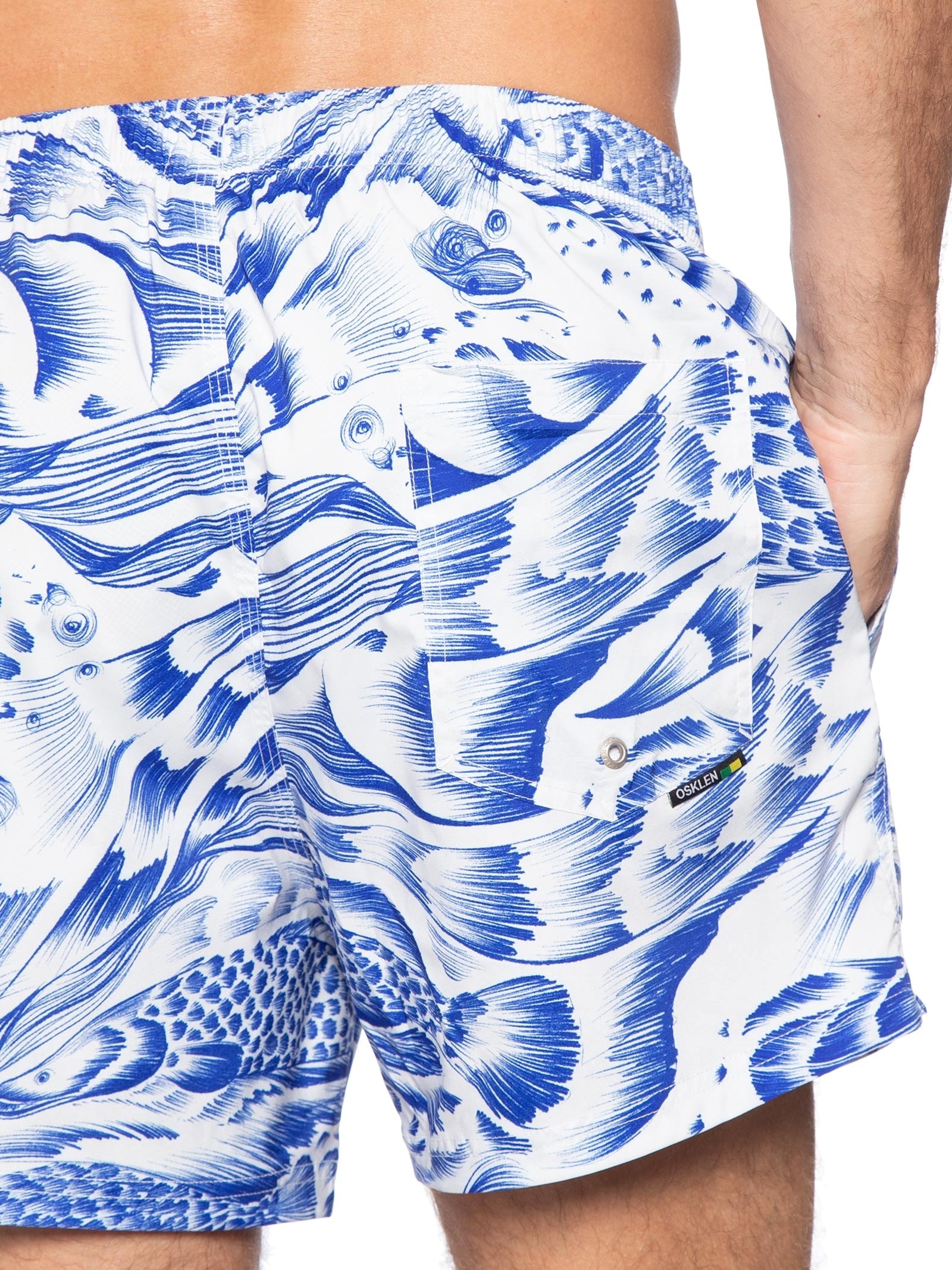 Short Masculino Beach Pirarucu Azul Osklen